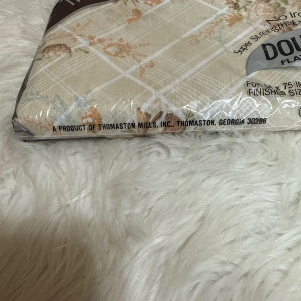 Vintage Thomaston New Era Double Flat sheet No Iron New in package Made in USA